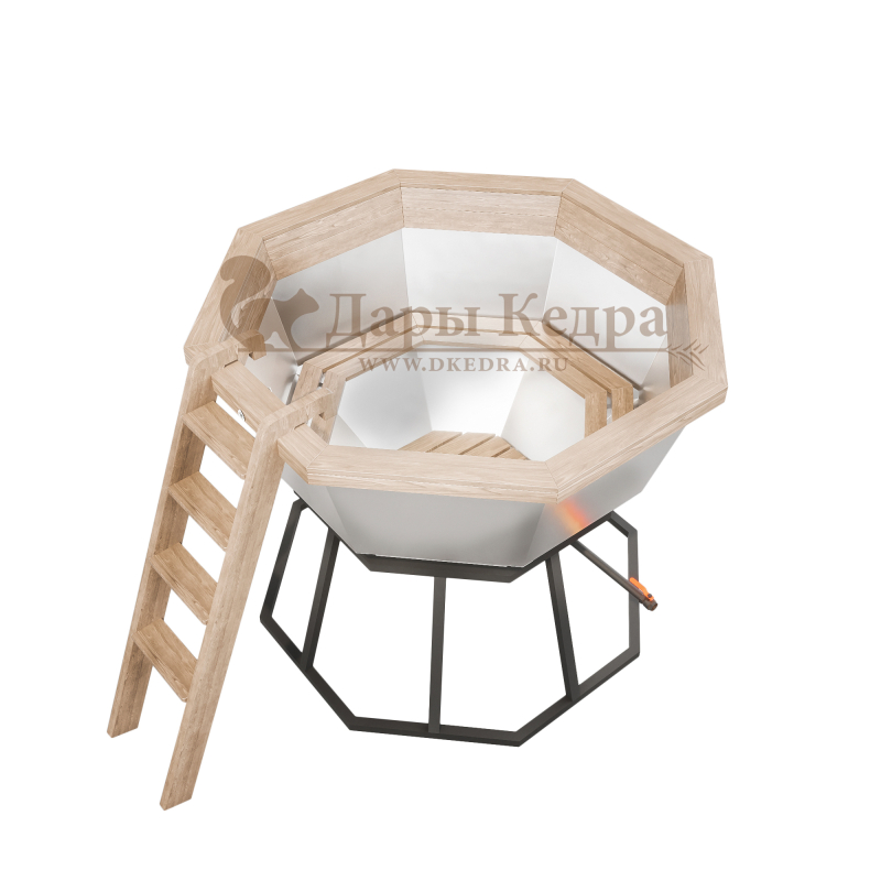 Банный чан из нержавеющей стали Ø-2000 на подставке